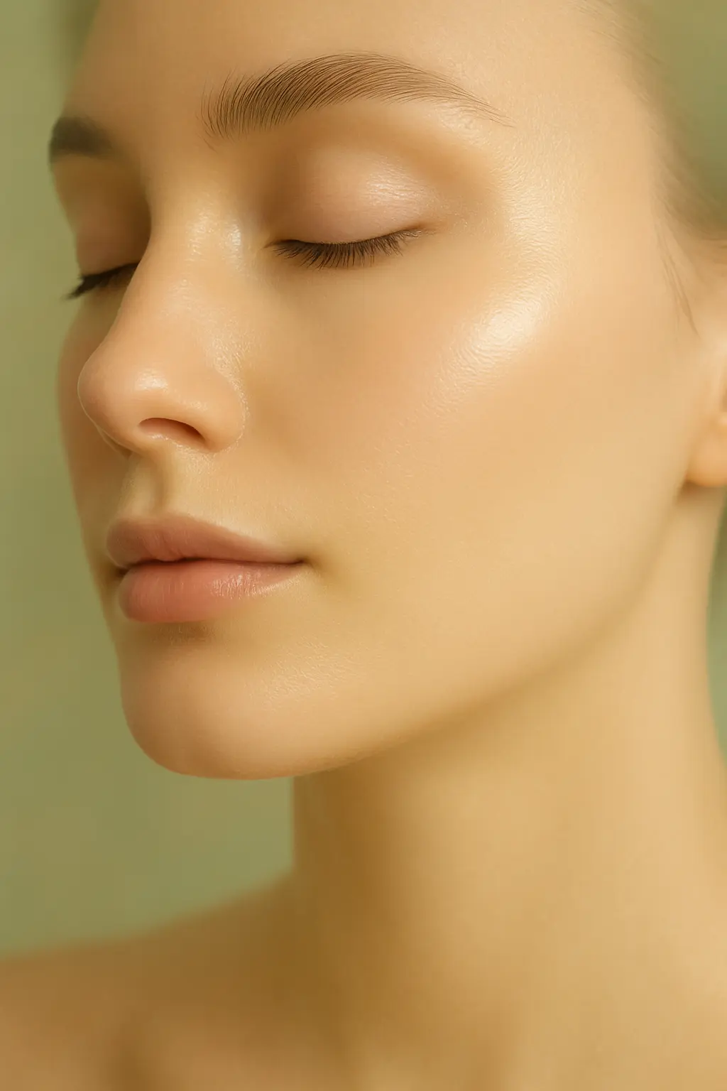 Pele sendo cuidada por dermatologista